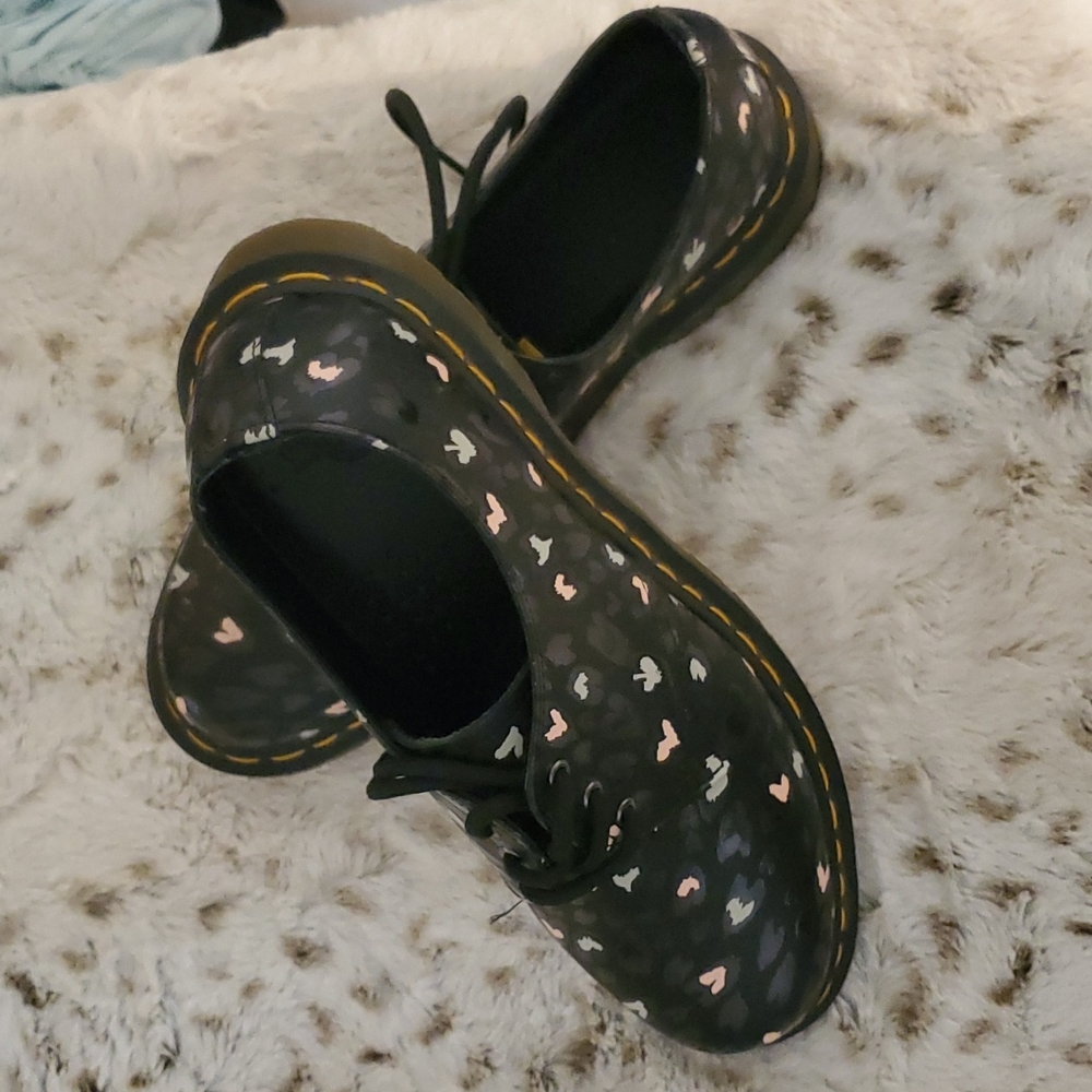 Dr Martens 1461 wild heart printed Oxford shoes